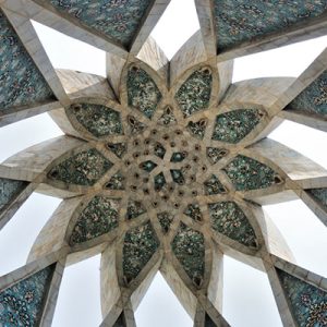 The inside view of the tomb of Hakim Khayyam in Neyshabur city of Turquoise, Iransense Travel Agency