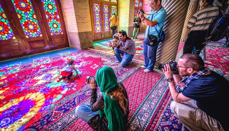 Many Tourist Take A Photo , Iransense Travel Agency