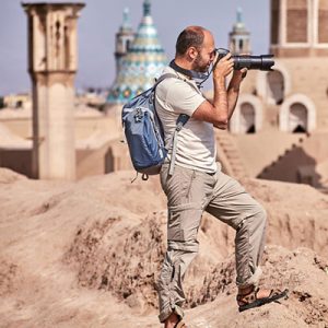 A Tourist Take A Photo From Kashan, Iransense Travel Agency