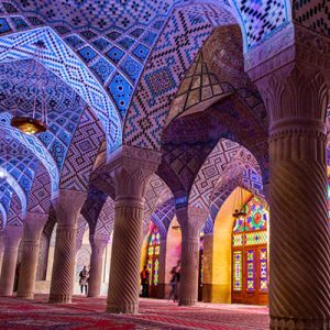 View Of Pink Mosque In Shiraz , Iransense Travel Agency