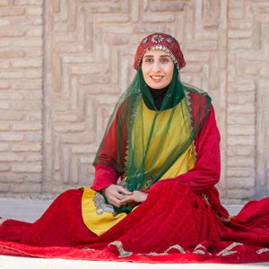 A Woman Wear A Traditional Cloth , Iransense Travel Agency